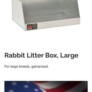 Silver Rabbit Litter Box